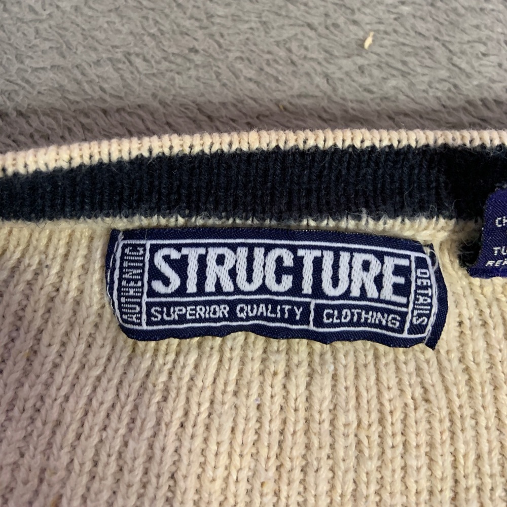 Beige Structure Sweater - Picture 3 of 4